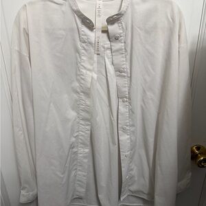 lululemon athletica white button down shirt